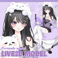 artist:dgstudio artist:kyokistudio female live2d mascot nightwear vtuber_model // 780x780 // 525KB