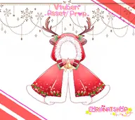 animal_ears antler artist:lorianatshop asset bell bow capelet christmas clothes fur_trim hood mistletoe png reindeer tos:credit_required tos:modification_allowed // 780x696 // 381KB