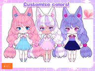 animal_ears artist:mado_hime cat chibi customizable female live2d school_uniform skirt tos:commercial_use_allowed tos:redistribution_prohibited tos:resale_prohibited twintails vtuber_model // 780x585 // 400KB