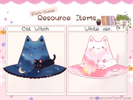 artist:wishevercore asset cat clothes cloud hat moon pattern png tos:commercial_use_prohibited tos:credit_required tos:follow_required tos:redistribution_prohibited witch_hat // 780x588 // 257KB