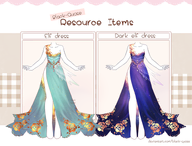 artist:wishevercore asset asymmetrical_dress clothes dress elf flower one_shoulder_dress pattern png side_slit_dress tos:commercial_use_prohibited tos:credit_required tos:follow_required tos:redistribution_prohibited // 780x593 // 289KB
