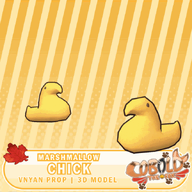 3d artist:coboldthefox asset candy chicken easter food marshmallow marshmallow_peep tos:commercial_use_allowed tos:credit_optional unitypackage vnprop // 660x660 // 64KB