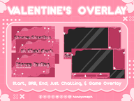artist:hanamiesatou heart overlay overlay:brb overlay:chatting overlay:ending overlay:gaming overlay:starting png sparkle tos:credit_required valentines_day // 780x585 // 192KB