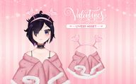 antenna artist:erazerai asset clothes fur_trim headband heart live2d mantlet pattern shirt sparkle tos:credit_optional valentines_day with_arms // 780x482 // 288KB