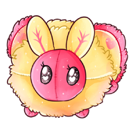 animal artist:rykerclouds asset insect mascot moth plushie png rosey_maple_moth // 672x672 // 241KB