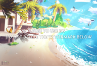 artist:jenihara background beach ocean png // 780x531 // 447KB