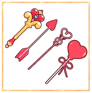 arrow artist:inkyvivi asset bow cupid_arrow jewel png valentines_day wand // 780x793 // 157KB