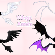 artist:misumurasaki asset_collection customizable live2d wings // 1000x1000 // 385KB