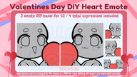 artist:luckylemon8 emote psd tos:resale_prohibited valentines_day wide_emote ych // 780x439 // 182KB