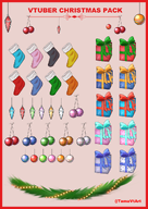 artist:tamavtart asset_collection bow christmas christmas_lights christmas_ornament christmas_present fur_trim garland gift png stocking // 780x1103 // 406KB