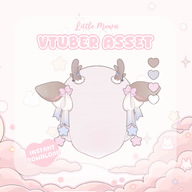 animal_ears antler artist:littlemewn asset bow deer live2d ribbon star tos:redistribution_prohibited tos:resale_prohibited // 780x780 // 208KB