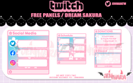 artist:jenihara flower pattern psd sakura tos:modification_prohibited twitch_panel // 780x488 // 156KB
