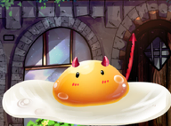 artist:roadkilltheraccoon asset demon egg food fried_egg horns live2d mascot tail tos:credit_required vtuber_model // 715x530 // 354KB