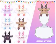 animal antler artist:mimi_vtuber asset christmas hat mascot mov png reindeer tos:retweet_required webm // 1472x1152 // 172KB