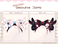 artist:wishevercore asset clothes flower headband key png rabbit ribbon tos:commercial_use_prohibited tos:credit_required tos:follow_required tos:redistribution_prohibited // 780x588 // 192KB