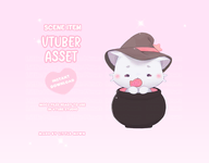 animal artist:littlemewn asset cat cauldron eating halloween live2d ribbon tos:redistribution_prohibited tos:resale_prohibited witch_hat // 780x609 // 102KB