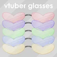 artist:napdraws asset glasses heart png // 1000x1000 // 60KB