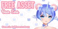 animal_ears artist:kamichi_kaya asset bear bow png // 780x390 // 92KB